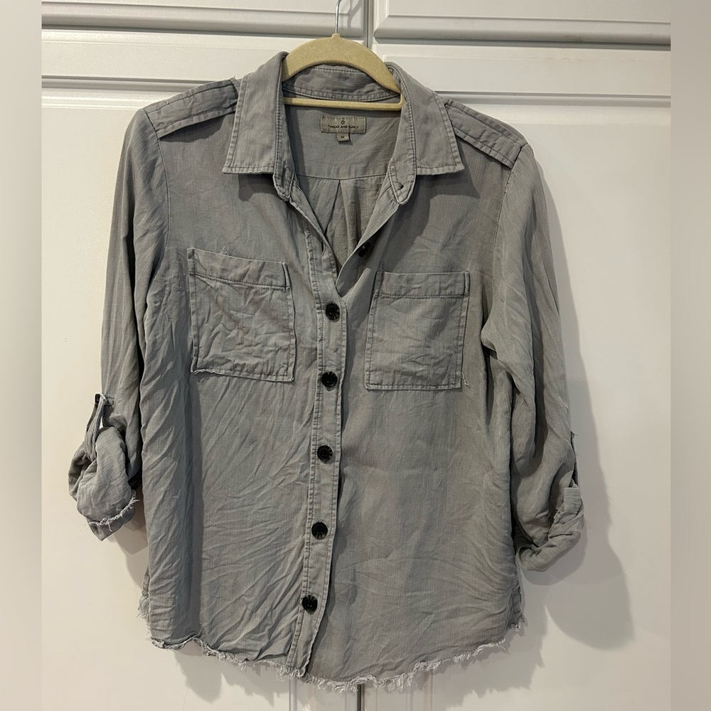 Button Down | Grey | 100% Lyocell